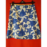 Lilly Pulitzer White Blue Cotton Skirt Size 4 / S