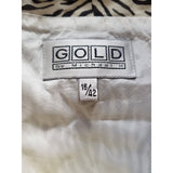 Gold by Michael White Black 100% Silk Dress with Bolero Size 16.