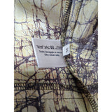 Bottega Veneta Yellow Brown Mesh Silk Wool Dress, Size 38 IT / XS