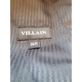 Villain Men's Grey Check Trousers Size 36R