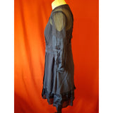 Temperlay London Navy 100% Silk Dress Size 10
