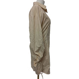 Oh Polly Beige Cotton Shirt Dress, Size 8 / 36