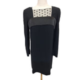 Saint Laurent Black Mini Dress, Size 38 FR 10 UK