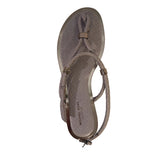 Michael Kors Collection Grey Leather Thong Sandals Size UK 3.5 EU 36.5