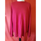 Jaeger Red Men's Wool Cashmere Jumper Size XL
