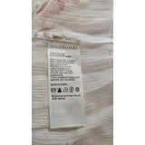 Zimmermann White Pink Floral Print Summer Long Dress, Size 16 UK