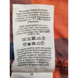 Celtic & Co Women's Blue Terracotta Check Linen Top Size 8