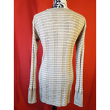 Marc By Marc Jacobs Women's Grey White Long Cardigan Size M