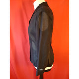 Mr & Mrs MACLEOD Navy Wool Blouse Size 40 FR / 12 UK