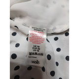 Wallis Women's White Polka Dot Top Blouse Size UK 16