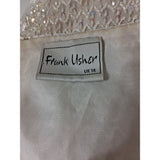 Frank Usher Womens Sequin Silk Blazer Size 14