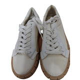 Primury White Womens Leather Sneakers, Size 5 UK  38 EU