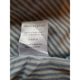 Proper Cloth Men's Blue White Stripe Shirt Size S