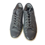 Dolce & Gabbana Men's Leather Low-Top Sneakers with Metal Logo Size 6