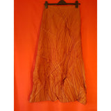 LEÌKO Terracotta Long Skirt Size 12 Made in France