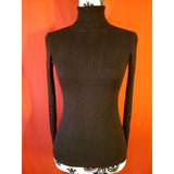 Jigsaw Women's Black Roll Neck Silk Blend Jumper Size S