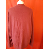 GANT Men's Burgundy Wool Blend Jumper Size XL