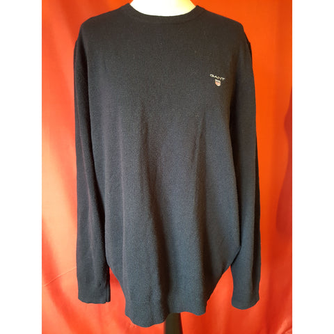 GANT Black Wool Blend Jumper Size XL