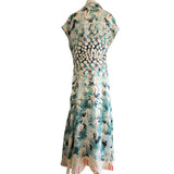 Temperlay London Pure Silk Long Summer Shirt Dress, Size 16