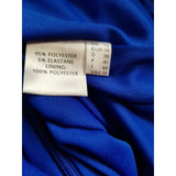 Gina Bacconi Navy Red Floral Print Maxi Dress Size 12