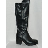 Graceland Womens Black Knee High Boots Chunky Block Heel Platform size5.5