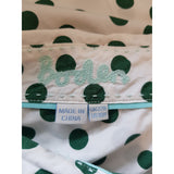 Boden White Green Dot Cotton Shirt Size 22R