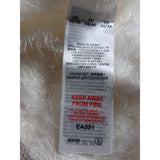Pretty Secrets Womens Cream 3-Piece Fluffy Lounge Set Size 16/18