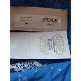 Never Fully Dressed Blue Prairie Boho Lace Trim High Neck Maxi Dress Size 10