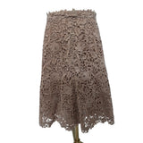 Valentino Brown Crocheted Cotton Skirt Size 40 IT 8 UK
