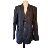 Banana Republic Modern Slim Fit Coupe Ajustee Moderne Mens Navy Linen Suit Size Jacket 44L/L Trousers 36×34