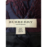 Burberry Blackcurrant Embroidered Skirt Size UK 8
