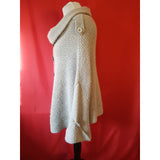 Hugo Boss Women's Beige Knit Poncho Cardigan Size L