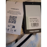 Fred Perry Womens White Button Through Knitted Tank Size 10
