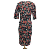 Paddy Campbell Graphic Pattern Midi Dress Size 10