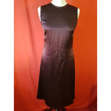 Turnover Collection Purple 100% Silk Dress Size 10 UK 36 EU