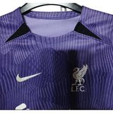 Official Nike Liverpool FC 2023/24 Third Football Shirt Purple Size 12 Years