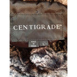 Centigrade Women's Black Grey Faux Fur Coat Size L.