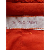 Nicole Farhi Women's Orange Cotton Short Sleeve Blouse Size 10 UK 36 EU