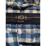 HIGH Blue White Check Skirt Size 10