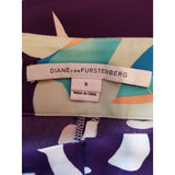 Diane Von Furstenberg Silk Floral Print Trousers Size 6 US / 10 UK