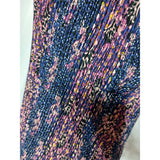 Klass Ladies Paisley Floral Pleated Maxi Dress Blue Pink Size XL(UK 18-20)