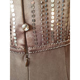 House Of Fraser Black Beaded Maxi Dress Size 10.