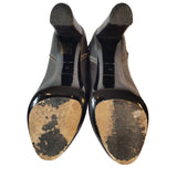 Balenciaga Dark Brown Leather High Heels Ankle Boots Size 39 EU 6 UK