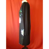 Paul Smith Black White Floral Print Dress Size M.