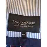 Banana Republic Modern Slim Fit Coupe Ajustee Moderne Mens Navy Linen Suit Size Jacket 44L/L Trousers 36×34