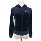 Juicy Couture Navy Zip Hoodie Size L