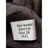 Roman Originals Brown Dress Blazer Suit, Size 20