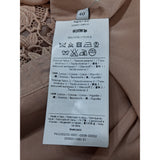 Valentino Brown Crocheted Cotton Skirt Size 40 IT 8 UK