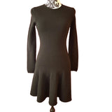 Stella McCartney Black Wool Cashmere Dress Size 34 EU 6 UK