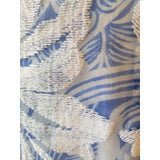 M&S Per Una Premium Blue White Embroidered Floral Print Dress Size 16